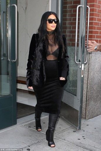 Kim Kardashian Wedge Boots 2015 2