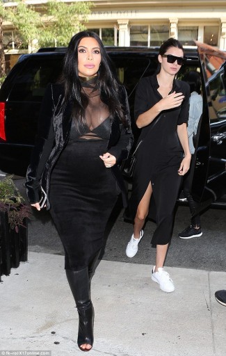 Kim Kardashian Wedge Boots 2015 3