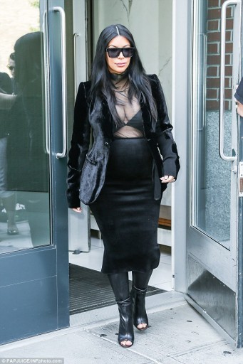 Kim Kardashian Wedge Boots 2015