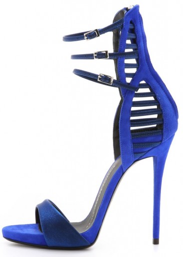 Giuseppe Zanotti Strappy Suede Sandals, $1195