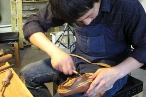 Mr Edwin Neo honing his craft during his six-week apprenticeship in Budapest in 2010. PHOTO: COURTESY OF EDWIN NEO